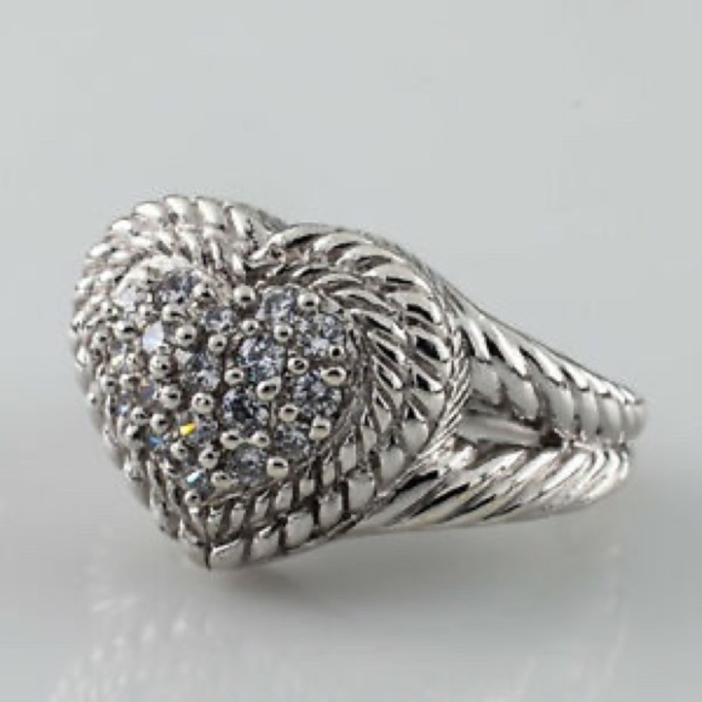 Judith Ripka Heart Ring - Picture 2 of 7